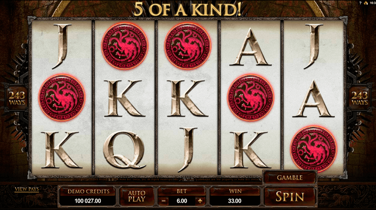 Game of Thrones måter Microgaming spilleautomat
