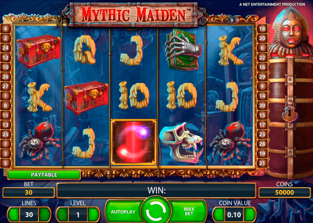 mythic maiden netent spilleautomat